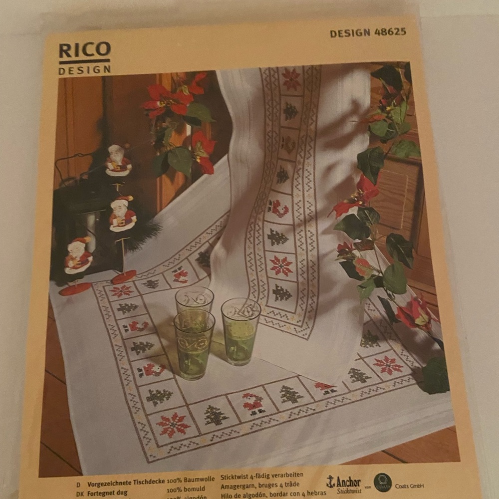 Rico Design Christmas Tablecloth Cross Stitch Kit
